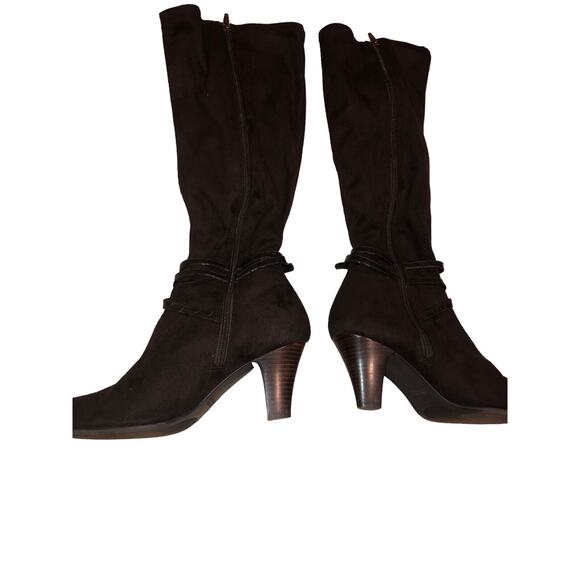Karen Scott Cassidy Boots Knee Shoes Dark Brown Regular Calf Womens 9M‎ - Picture 1 of 16